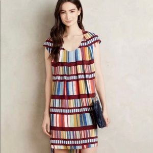 Anthropologie Maeve colorful geometric dress